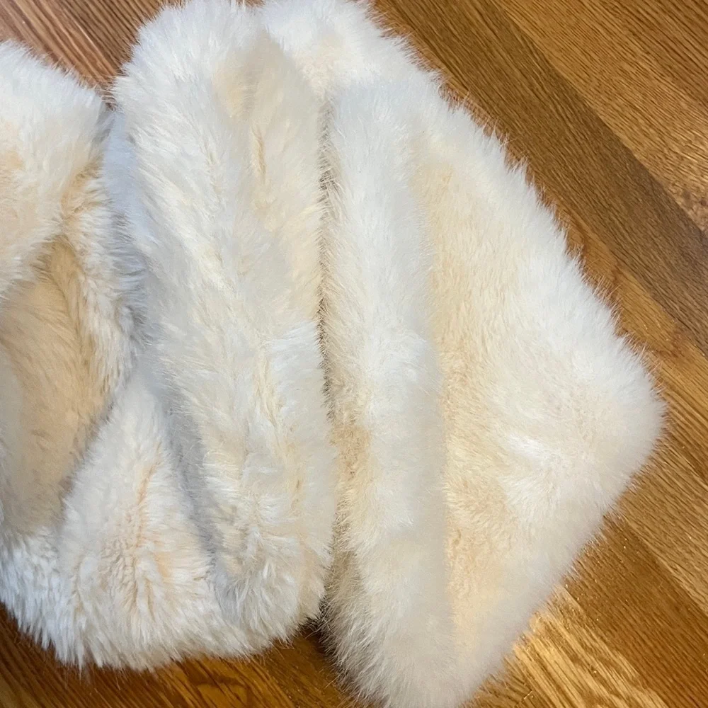 Anthropologie Chloe Faux Fur Stockings - Pair NWT